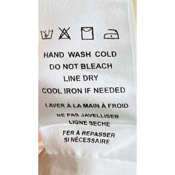 dRA Los Angeles Athena Dress Floral Eyelet Size L Lined Pockets V Neck - Picture 16 of 16